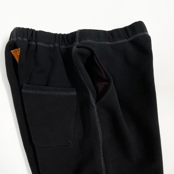NWT SNOW PEAK x INOUE BROTHERS Japan Sweatpants Knit Cotton Logo Print Black L - Picture 7 of 14